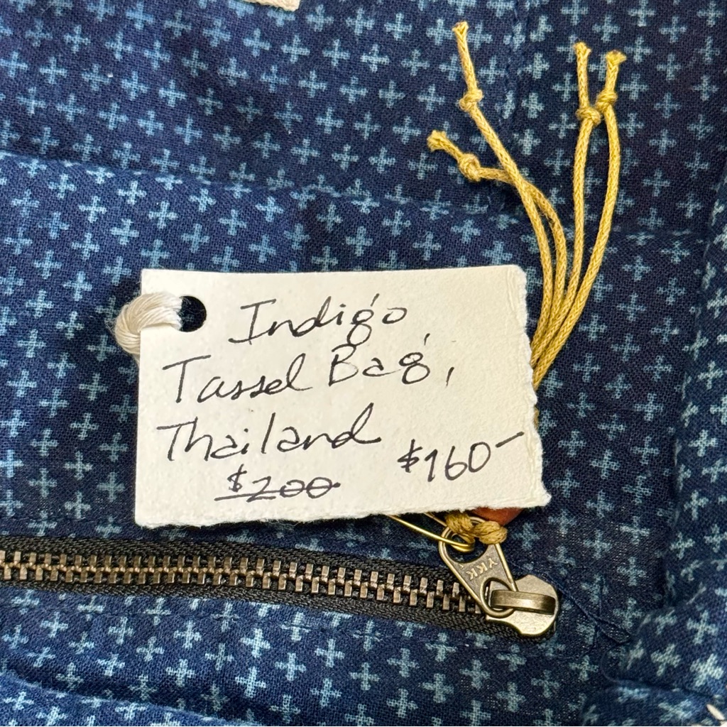 Momo New York Hand Embroidered Boho Chic Artisan Shoulder Crossbody Tassel Bag — image 6 of 6